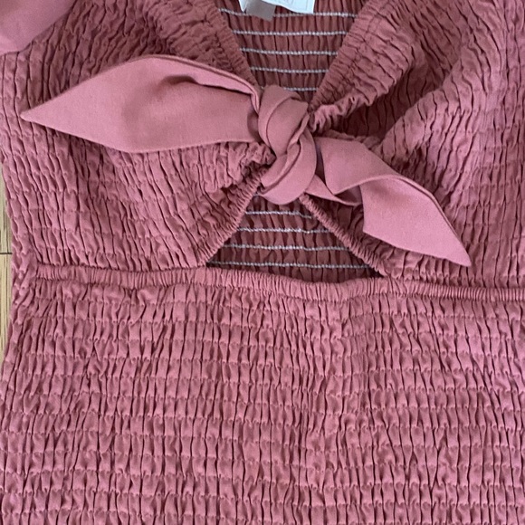 BLUSH BJ Ruched Mauve Mini Dress - Picture 7 of 9